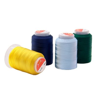 Fios de costura 100% poliéster resistentes a produtos químicos para couro 30 g Poliéster de resistência