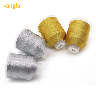 Cordão de joalharia 100% Poliéster Silk Silver Filamentos metálicos com 3 fios Multicolor