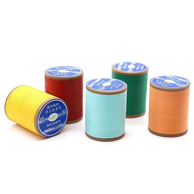 Fios de couro de cera plana resistente a altas temperaturas e durável para ferramenta artesanal DIY