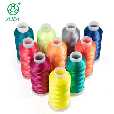 Aceitação de OEM ODM 120D/2 Viscose Rayon Embroidery Thread com Cone de Plástico