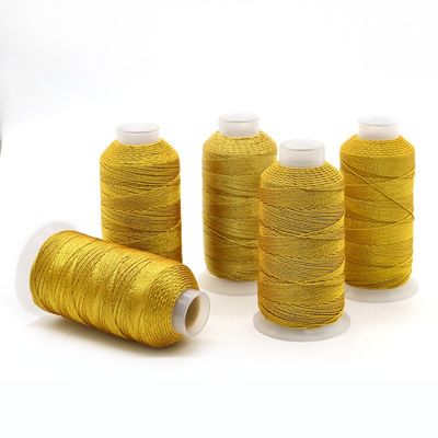 Fios de seda multi-fios de ouro e prata DIY Fios de fio metálico para fabricação de jóias
