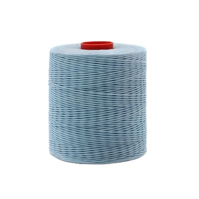 Kangfa 0,8 mm 1,0 mm Fio de couro cosido à mão Fio de cera plana Fio de costura poliéster com cera
