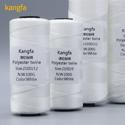 Fios de poliéster de alta tenacidade de 210d/12ply 100% para crochê e coberturas multicoloridas