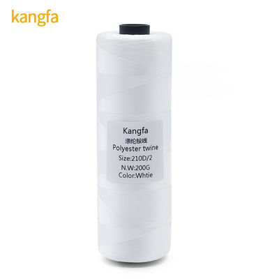 Fios de poliéster de alta tenacidade de 210d/12ply 100% para crochê e coberturas multicoloridas