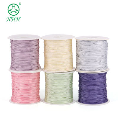 Fios artesanais de nylon suede para esmaltes de jade Fios de nylon de cor única ou cor arco-íris