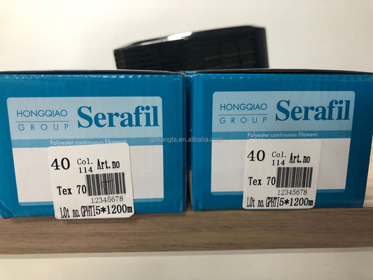 100G Peso Fios de costura duráveis para sacos e sapatos 1300Y comprimento Tex70 Serafil Poliéster
