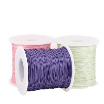 Fios artesanais de nylon suede para esmaltes de jade Fios de nylon de cor única ou cor arco-íris
