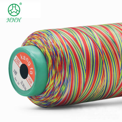Fios de costura de poliéster de alta tenacidade coloridos para Kangfa Industrial 3ply 6ply 5colors