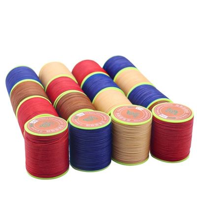 150D 0,8mm Core Spun Yarn Madeira de couro de costura de cera para pulseiras Decorar