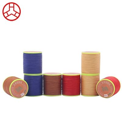 150D 0,8mm Core Spun Yarn Madeira de couro de costura de cera para pulseiras Decorar