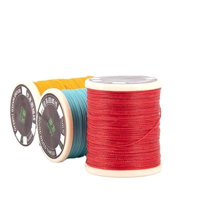 150D 0,8mm Core Spun Yarn Madeira de couro de costura de cera para pulseiras Decorar