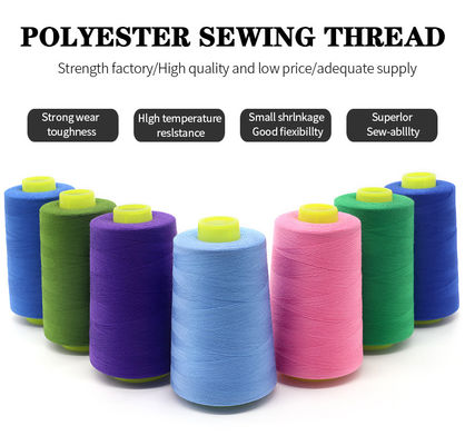 Fios de costura de alto nível 40/2 3000yds para camisola e máquina de costura Fios de poliéster