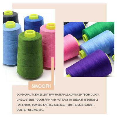 Fios de costura de alto nível 40/2 3000yds para camisola e máquina de costura Fios de poliéster