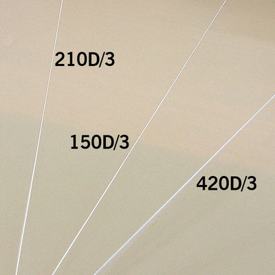 TEX135 Fios de nylon para resistência e baixo encolhimento Fios de costura brancos crus 420D/3 TKT20