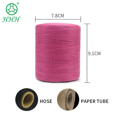 400G Impermeável Preto 0,8 mm 1 mm 100% Poliéster Flat Waxed Braided Thread para couro
