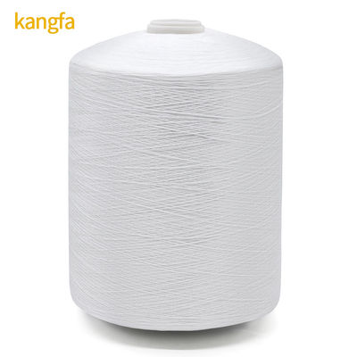Fios de costura de poliéster 150D/3 Tex45 TKT60 brancos crus com baixo encolhimento e durabilidade