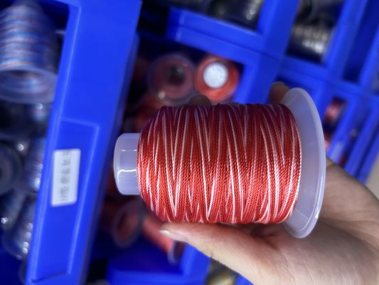 Fios de costura de poliéster de alta tenacidade 0,8 mm 1 mm para material de nylon forte e durável