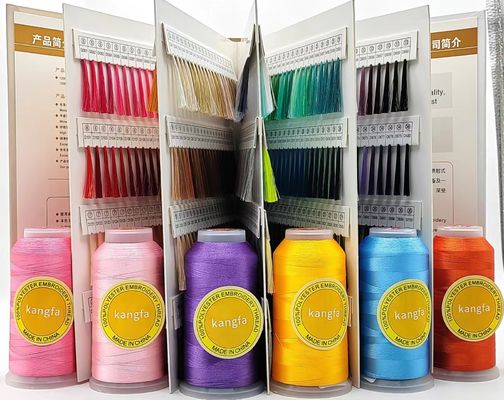 4000 Yard Thread de bordado para máquina 720 cores 100% poliéster poliéster / viscose