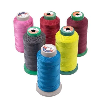 Diâmetro do fio 0,6 mm Boho Kangfa Tex 90 V-92 Fios de poliéster UV Branco 4 onças