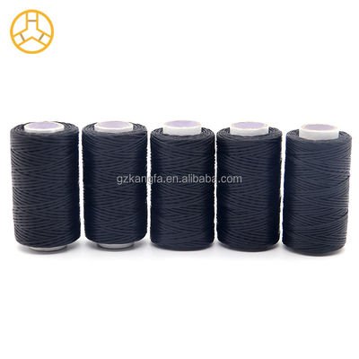 100% de poliéster Flat Waxed Thread para Kangfa impermeável 0,8 mm 1 mm de poliéster couro 50m