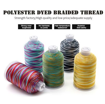 15PLY 250g 40 cores Multi-Color Braid Fios de poliéster para Tecelagem Artesanato Decoração