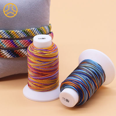 12g 18PLY 40 Cores Fornecer 100% Poliéster Multi-Color Fios de costura Poliéster trança