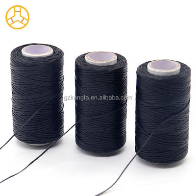 Kangfa 50M/Rol 0.8mm Flat Waxed Thread para Calçados de Artesanato de Couro Saco Cinturão boho Tecelagem