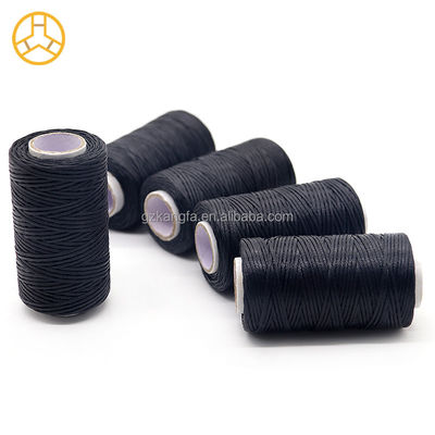 Kangfa 50M/Rol 0.8mm Flat Waxed Thread para Calçados de Artesanato de Couro Saco Cinturão boho Tecelagem
