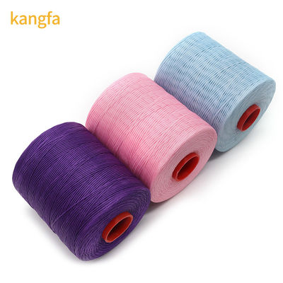 Kangfa 0,8MM 100% Fios de poliéster encerados para costura de couro padrão Material tingido encerado