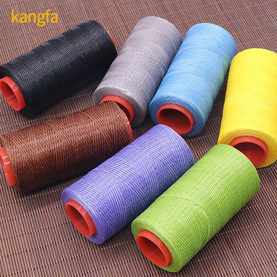 200m 0,8mm Flat Waxed Thread for Leather 100% Polyester Pattern Waxed Yarn Count 250D/16