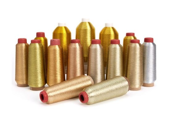 125 g peso de bola bordado Lurex Filamento de ouro Metallic prata fio para OEM tipo MX