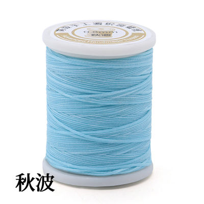 Fios de costura de poliéster de cera multicolor de 50 metros para ferramentas de bricolage costura manual 0,8 mm
