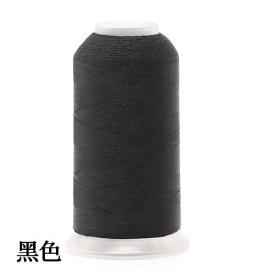 5500 Yards Black 900 Embroidery Thread 40wt 100% poliéster para máquina padrão tingido