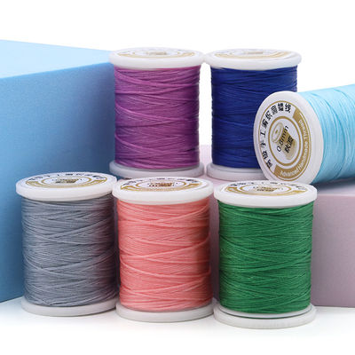 Fios de costura de poliéster de cera multicolor de 50 metros para ferramentas de bricolage costura manual 0,8 mm