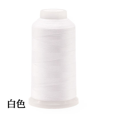 5500 Yards Black 900 Embroidery Thread 40wt 100% poliéster para máquina padrão tingido