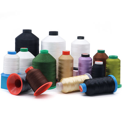 Proteção UV 210d/3 Fios de costura pesados de poliéster branco para amantes de poliéster / nylon