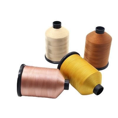 Proteção UV 210d/3 Fios de costura pesados de poliéster branco para amantes de poliéster / nylon