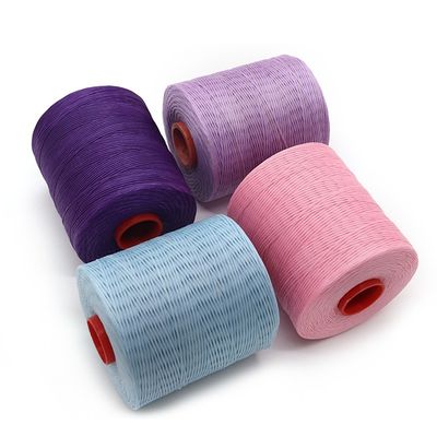Kangfa 0,8 mm 1 mm Poliéster artesanal trança fio encerado Alta tenacidade para produtos de couro