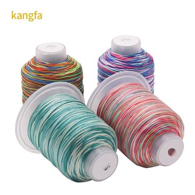 Resistente a altas temperaturas 100G Peso 15ply Arco-íris Tecelagem de artesanato Fios de poliéster