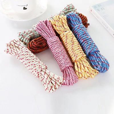Solução de secagem ao ar livre Linha de roupas de nylon de 10 m resistente ao deslizamento para secagem à prova de vento