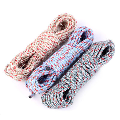 Solução de secagem ao ar livre Linha de roupas de nylon de 10 m resistente ao deslizamento para secagem à prova de vento