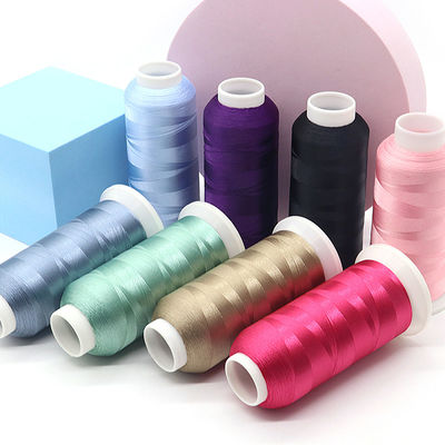 4000 Yard Filamentos Poliéster Filamento de bordado para máquina de bordado 720 Coloração
