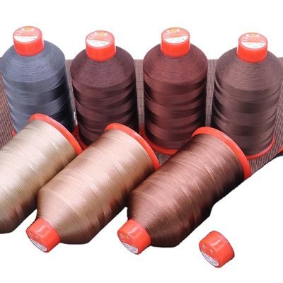 Fios de costura de futebol de poliéster de alta resistência de 304 cores para sacos de costura