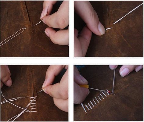 0.8mm Diâmetro 100% de couro de poliéster de costura fio encerado Conjunto de 12 para DIY feito à mão