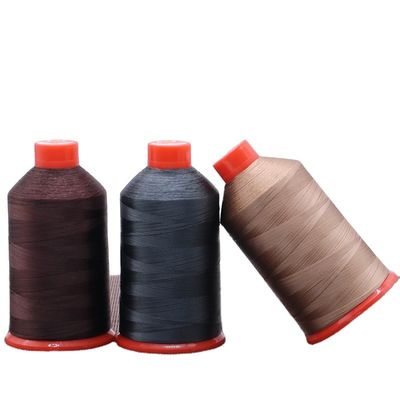 Fios de costura de nylon ligados de padrão T210 tingido para estofamento de sacos de lona de couro para exterior