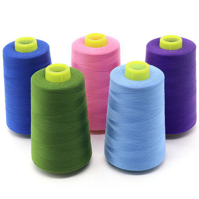 Fios de costura de poliéster Tkt120 Directly Item 100% Spun 40/2 3000yds para almofadas