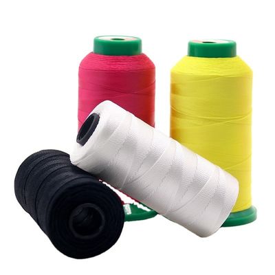210D/12PLY 210D/18PLY Fios de redes de pesca de poliéster 100% para costura de couro e vestuário