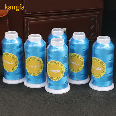 100% de poliéster Kangfa venda linha de bordados de costura de seda de cor 120D/2 MERCERIZADO