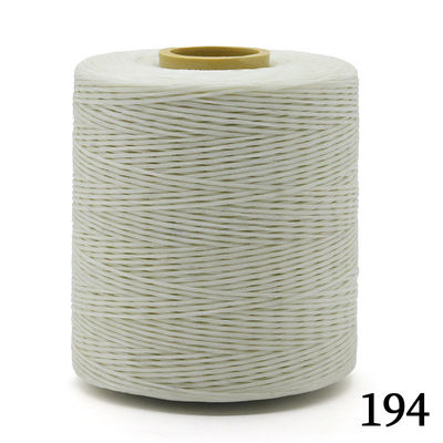 300D/16 Fios triturados de poliéster sustentavel ligados a cera para fios de costura de couro 1,2 mm