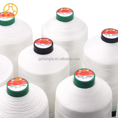 Padrão bruto 210d/3 Fios de costura de couro branco em 240 cores para máquina de costura de sacos